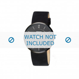 Horlogeband Boccia 3114-17 / 3114-13 / 3114-06 / 3145-03 Leder Zwart 18mm